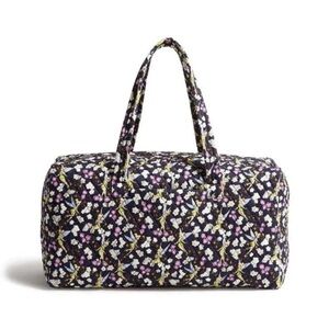 NWOT vera bradley Disney Tinkerbell's Flight Large Duffel Carry On Navy